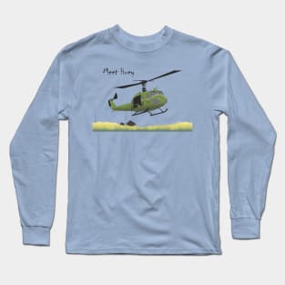 Huey Helicopter in Vietnam Long Sleeve T-Shirt